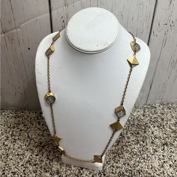 J. Crew Rhinestone Statement Necklace - Picture 1 of 7